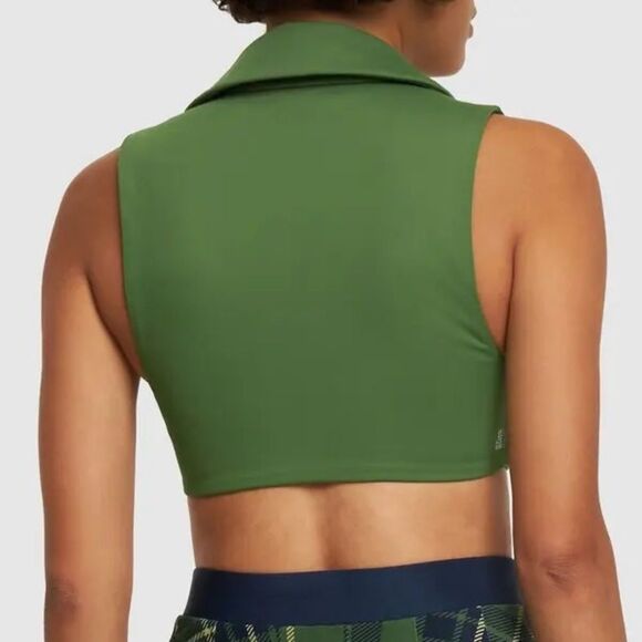 WeWoreWhat Polo Bra in Court Green Size Large NWT - Picture 7 of 10